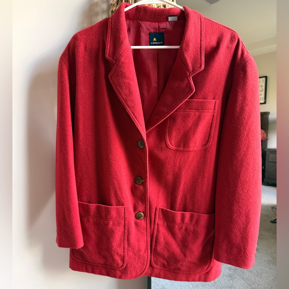 Women's VINTAGE LIZPORT Red Blazer